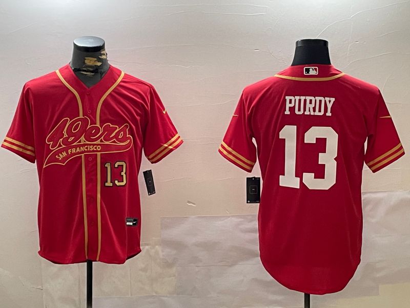 Men San Francisco 49ers #13 Purdy Red Joint Name 2024 Nike Limited NFL Jersey style 12094->san francisco 49ers->NFL Jersey